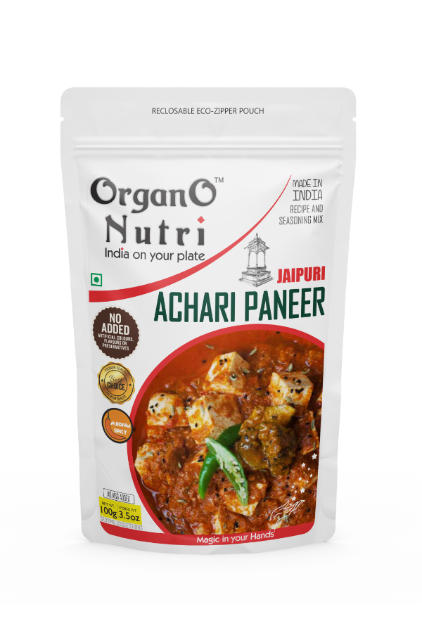 OrganoNutri Recipe Masala (Jaipuri Achari Paneer | 100g)